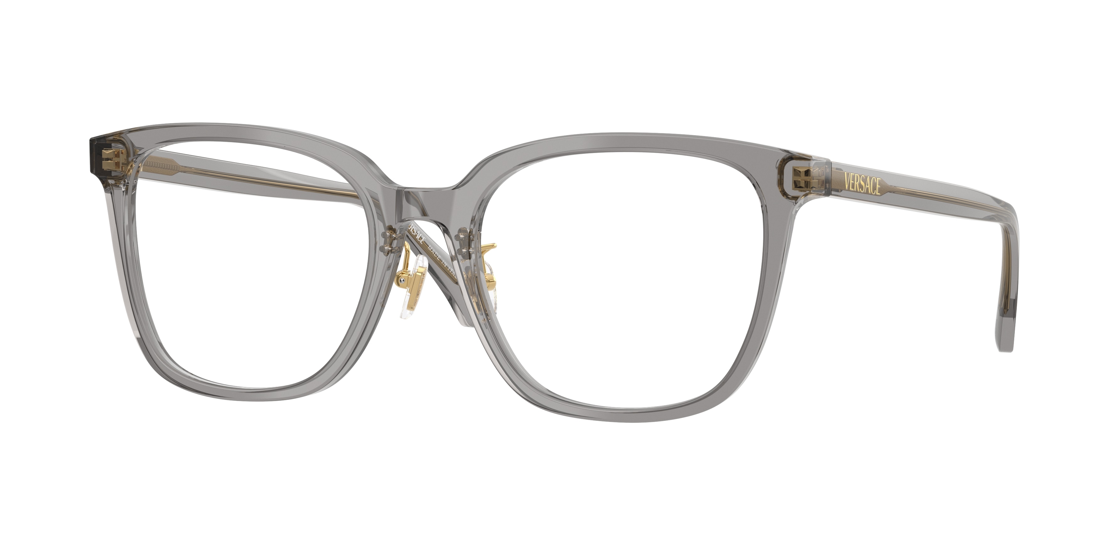 Versace Damen VE3378D 5510 Optische Fassungen Acetat Grau Transparent Pillow Normal-image